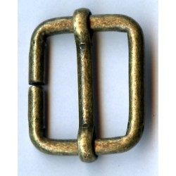 19118 Slider of steel wire RE25/20/4.0 old brass/1 pc.