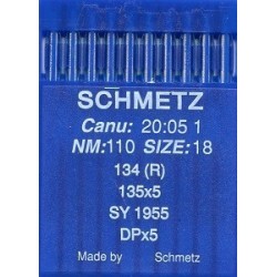 Industrial Sewing Machines Needles 134 (R), 135x5, SY1955, DPx5, Size 110/18/10 pcs.