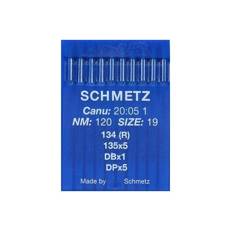 Industrial Sewing Machines Needles 134 (R), 135x5, SY1955, DPx5, Nr.120/19/10 pcs.