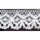 Cotton Lace Trim art.S09B/37mm, white/1 m