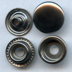 Snap Fasteners "STANDARD 15"/stainless/graphite/60 pcs.