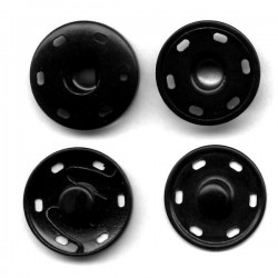 Sew-on Snap Fasteners 25 mm black/1 pc.