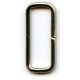 Steel Wire Loops Rectangles 25x9x2.5 mm/nickel/10 pcs.