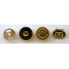 Magnetic Snap Fasteners 18 mm thin, gold/1 pc.