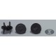 Magnetic Snap Fasteners 18x18x2 mm, black nickel/1 pc.