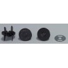 Magnetic Snap Fasteners 18 mm thin, black nickel/1 pc.