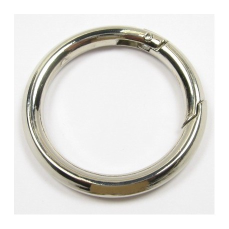 15281 Metal ring carabiner art.502/40 mm/nickel/1 pc.