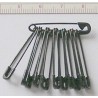 Safety Pins No.1/28 mm, black/12 pcs.