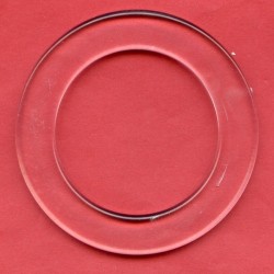 6853 Plastikinis skaidrus žiedas 50 mm/1vnt.