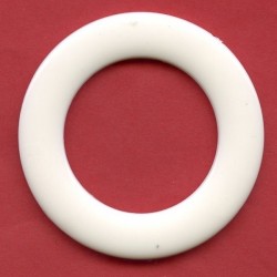4002 Plastikinis baltas žiedas 35 mm/1vnt.