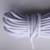 Cotton braided cord 9 mm white/1m