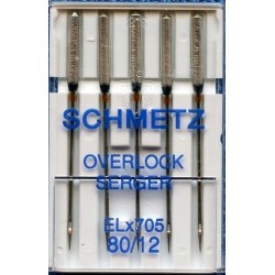 Overlock Needles ELx705 Size 80/12/5 pcs.
