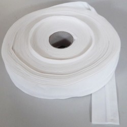 Waistband with piping 50 mm white/1m