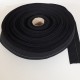Juosta juosmeniui medvilninė su gumos siūlu 50 mm juoda/1m