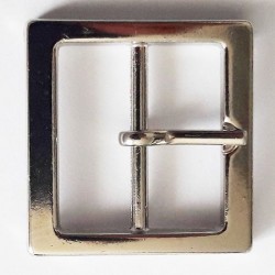 Single Prong Center Bar Buckle art. KLZ101/25 mm/nickel/1 pc.