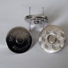 Magnetic Snap Fasteners 18 mm thin, nickel/1 pc.