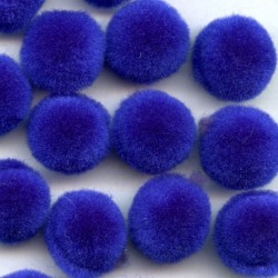 1567RG Soft Fluffy Pompons 12 mm Bluet/20 pcs.