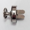 Magnetic Snap Fasteners 18 mm with 1 rivet, nickel/1 pc.