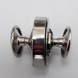 Magnetic Snap Fasteners 18 mm with 2 rivets/nickel/1 pc.