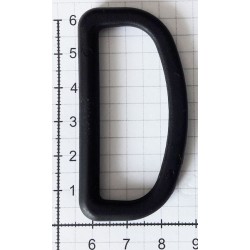 19313 Plastic D-ring 50x20 mm black/1 pc.