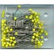 Glass-Headed Pins yellow 0.6 x 43 mm 20 g/150 pcs.