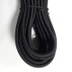 Round elastic cord 10 mm black/1 m