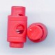 18651R Plastikiniai ribotuvai virvutei art. 048/raudoni/1 vnt.