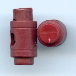 Plastic Stopper for Cord art. 048/bordeaux/1 pc.