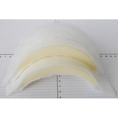Shoulder pads for overcoats art. I3B-18 white