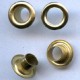 Eyelets of steel with Washer 6 mm long Barrel art. 06DP/gold/100 pcs.