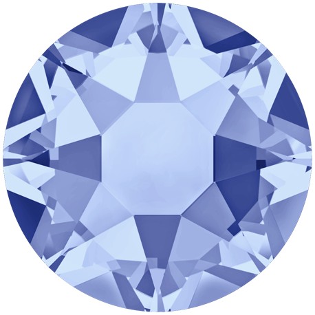 Termoklijuojami kristalai art.2028 dydis SS6spalva Light Sapphire/20vnt.