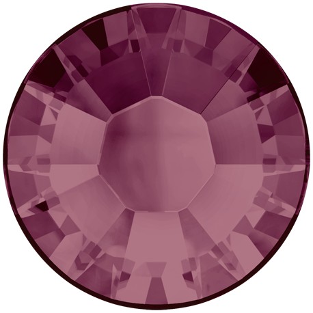 Termoklijuojami kristalai art.2038 dydis SS10 spalva Burgundy/20 vnt.