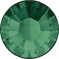 Termoklijuojami kristalai art.2028 dydis SS12 spalva Emerald/20vnt.