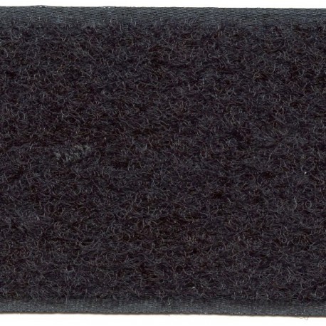 Velcro (kontaktinė) klijuojama juosta 50mm/švelni pusė, juoda/1m