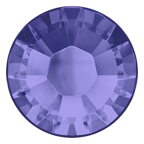 Termoklijuojami kristalai art.2028 dydis SS16 spalva Tanzanite/20vnt.