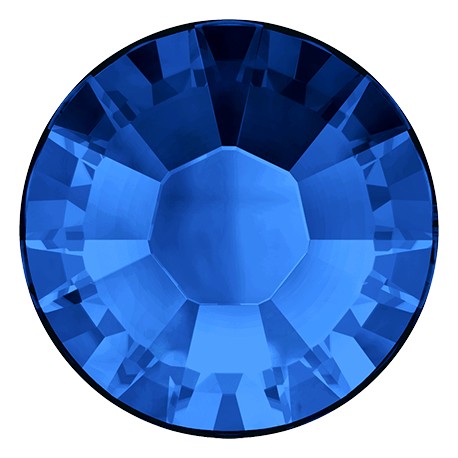 Termoklijuojami kristalai art.2038 dydis SS16 spalva Sapphire/20vnt.
