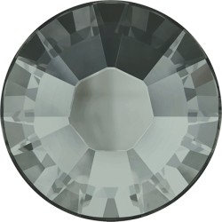 Crystal flat back hotfix art.2028 size SS30 black diamond/10vnt.