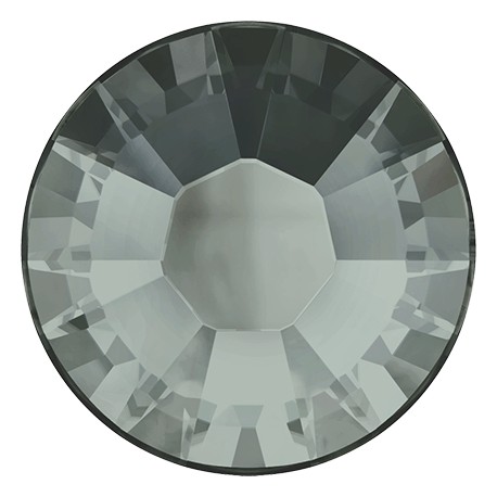 Termoklijuojami kristalai art.2028 SS30 black diamond/10vnt.