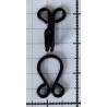 16341 Hook and Eyes Size 1 black/1 pc.