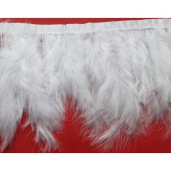 21024B Tape with Hen's Feathers white 17 cm/1 m