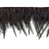 10403 Juosta su vištų plunksnomis juoda 11 cm/1 m