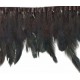 10404 Tape with Hen's Feathers black 13 cm/1 m