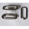 Eyelets of steel oval 20mm nickel/20pcs.