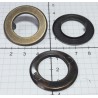 Eyelets of steel 21 mm for haberdashery art. O21X/P/old brass/10 pcs.