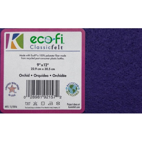 20995 Felt Sheets from recycled PES fibres, 23x30cm, 1 mm /Orchid