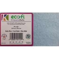20998 Felt Sheets from recycled PES fibres, 23x30cm, 1 mm /Baby Blue