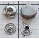 Snap Fastener ALFA "MONETA" 15/12.5mm silver, nickel free/20pcs.