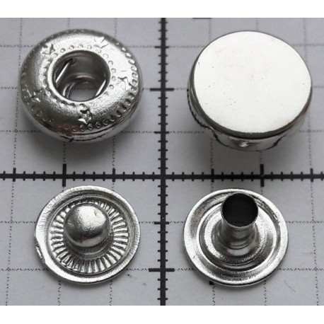 Spaudės ALFA "MONETA" 12.5/12.5 sidabro sp., be nikelio/20vnt.