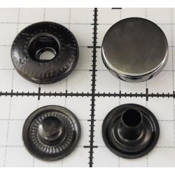 Spaudės ALFA "MONETA" 12.5/12.5mm, grafitas, be nikelio/20vnt.