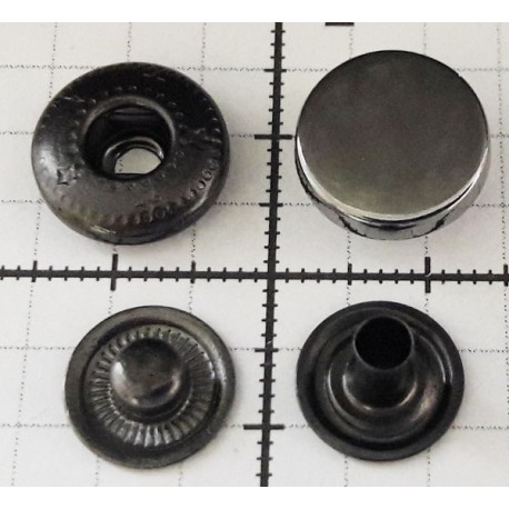 Spaudės ALFA "MONETA" 12.5/12.5mm, grafitas, be nikelio/20vnt.